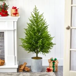 49” Norfolk Island Pine “Natural Look” Artificial Christmas Tree -Artificial Trees Store artificial 49 norfolk island pine natural look artificial tree nearly natural 405785