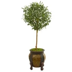 49” Olive Artificial Tree In Decorative Planter