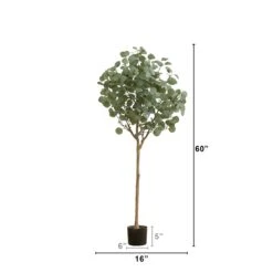 5’ Artificial Eucalyptus Tree -Artificial Trees Store artificial 5 artificial eucalyptus tree tree nearly natural 162379