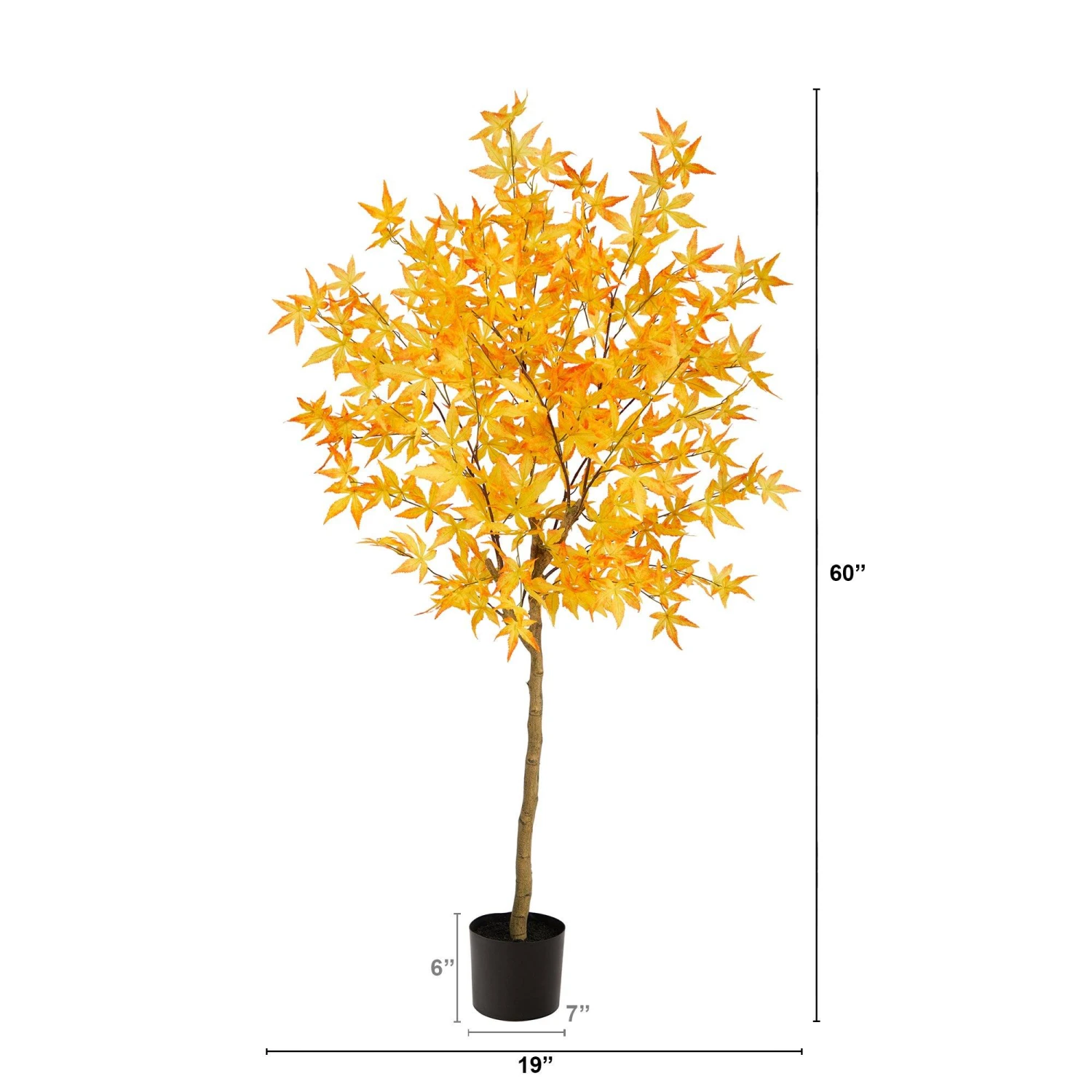 5' Autumn Maple Artificial Fall Tree 2 5' Autumn Maple Artificial Fall Tree - Image 2