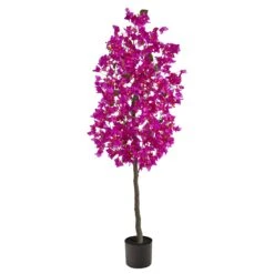 5’ Bougainvillea Artificial Tree -Artificial Trees Store artificial 5 bougainvillea artificial tree nearly natural purple 418263