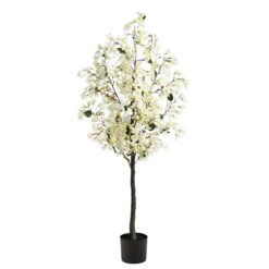 5’ Bougainvillea Artificial Tree -Artificial Trees Store artificial 5 bougainvillea artificial tree nearly natural white 226543