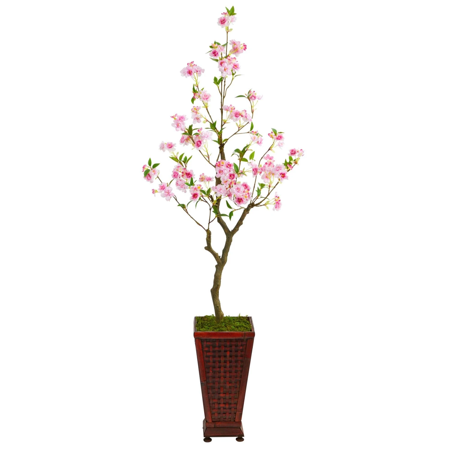 5’ Cherry Blossom Artificial Tree In Decorative Planter 1 5’ Cherry Blossom Artificial Tree In Decorative Planter