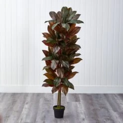 5' Cordyline Silk Plant (Real Touch) -Artificial Trees Store artificial 5 cordyline silk plant real touch nearly natural 763671