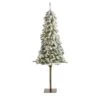 5’ Flocked Alpine Artificial Christmas Tree