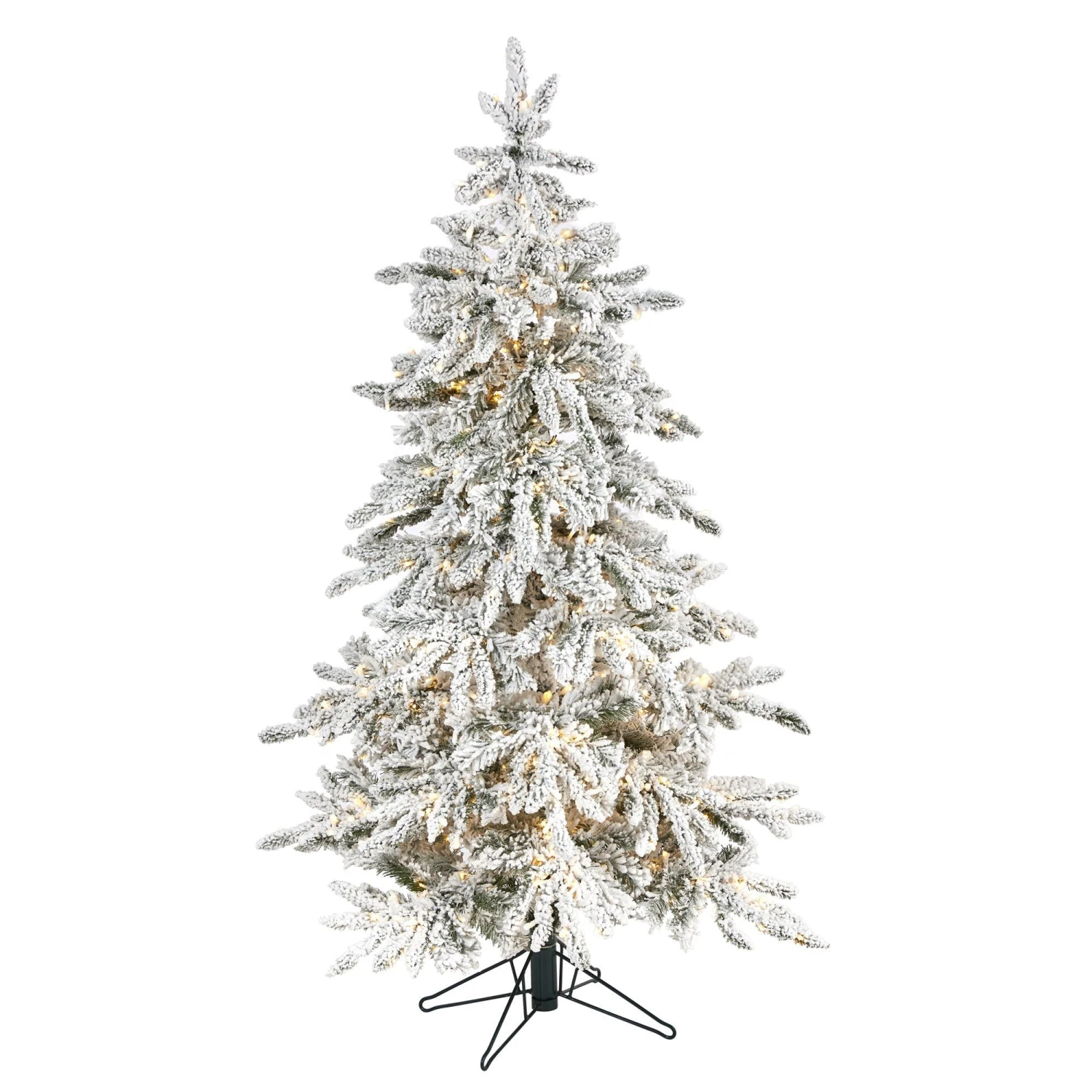 5' Flocked Grand Northern Rocky Fir Artificial Christmas Tree 1 5' Flocked Grand Northern Rocky Fir Artificial Christmas Tree