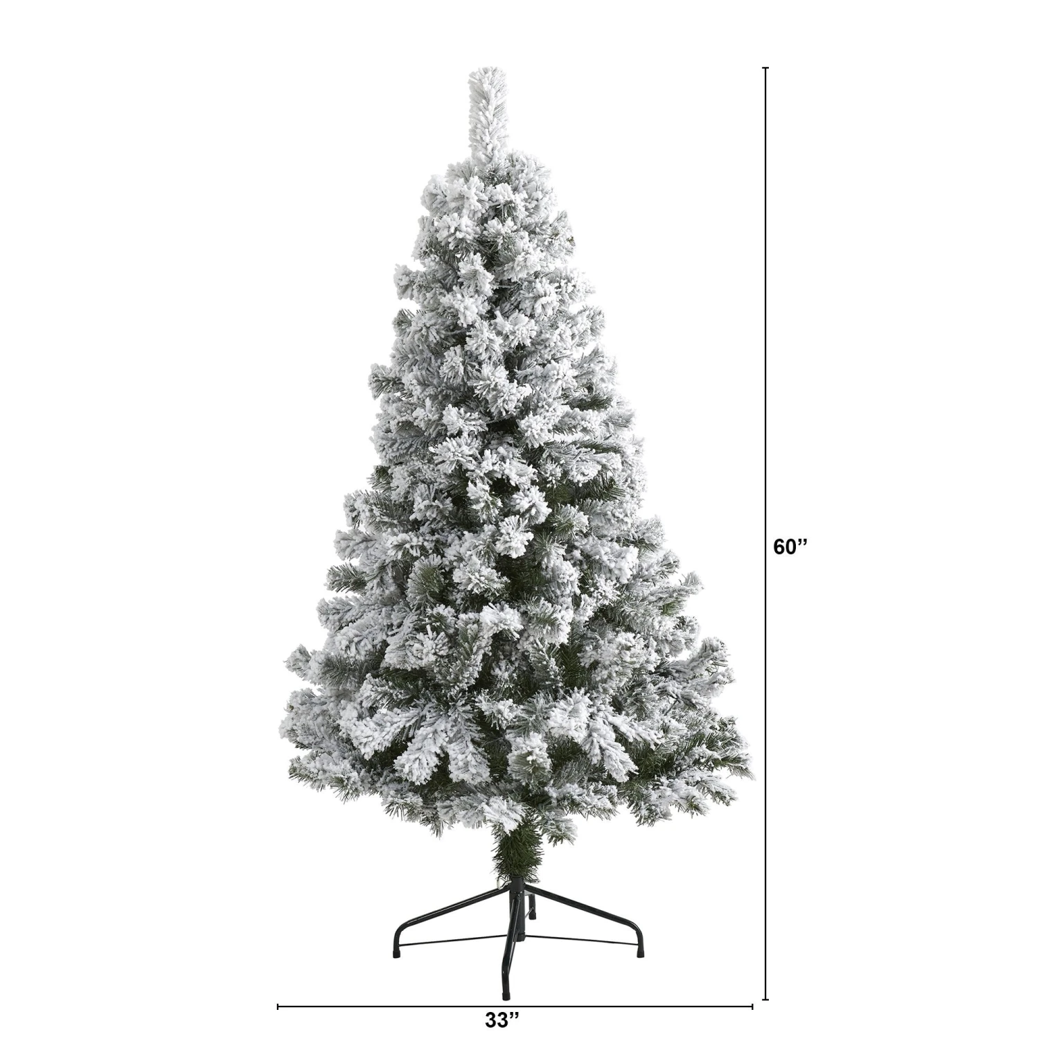 5' Flocked West Virginia Fir Artificial Christmas Tree 2 5' Flocked West Virginia Fir Artificial Christmas Tree - Image 2