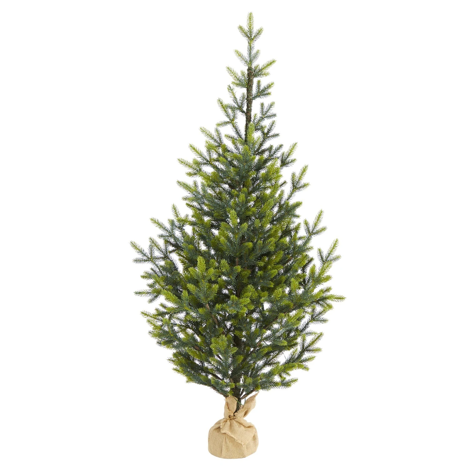 5’ Fraser Fir “Natural Look” Artificial Christmas Tree With 200 Clear LED Lights, A Burlap Base And 853 Bendable Branches 3 5’ Fraser Fir “Natural Look” Artificial Christmas Tree With 200 Clear LED Lights, A Burlap Base And 853 Bendable Branches - Image 3