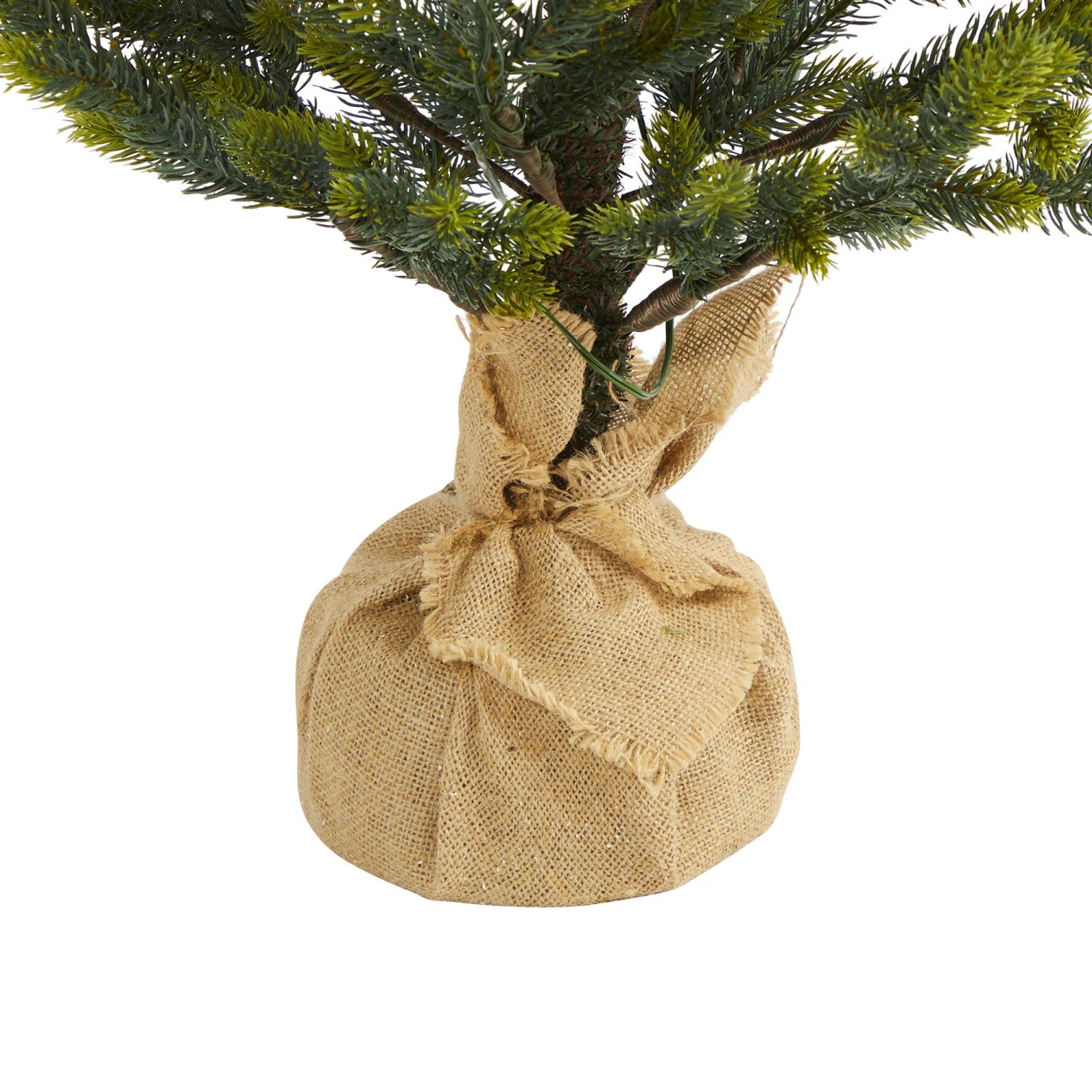 5’ Fraser Fir “Natural Look” Artificial Christmas Tree With 200 Clear LED Lights, A Burlap Base And 853 Bendable Branches 6 5’ Fraser Fir “Natural Look” Artificial Christmas Tree With 200 Clear LED Lights, A Burlap Base And 853 Bendable Branches - Image 6