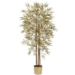 5' Golden Bamboo Tree W/880 Lvs