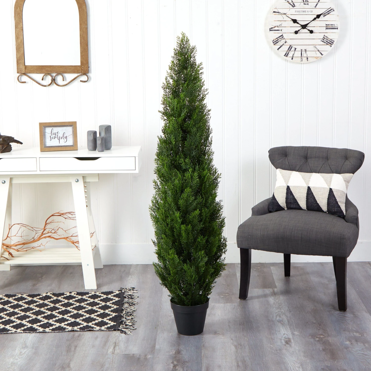 5' Mini Cedar Pine Tree (Indoor/Outdoor) 3 5' Mini Cedar Pine Tree (Indoor/Outdoor) - Image 3