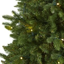 5' New Hampshire Fir Artificial Christmas Tree With 150 LED Lights -Artificial Trees Store artificial 5 new hampshire fir artificial christmas tree with 150 led lights nearly natural 609592