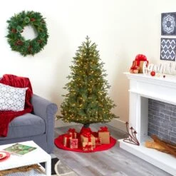 5' New Hampshire Spruce Artificial Christmas Tree With 300 Warm White Lights And 618 Bendable Branches -Artificial Trees Store artificial 5 new hampshire spruce artificial christmas tree with 300 warm white lights and 618 bendable branches nearly natural 550202