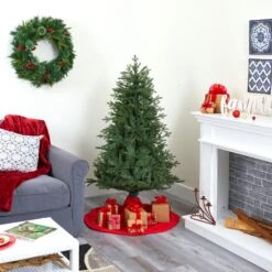 5' New Hampshire Spruce Artificial Christmas Tree With 300 Warm White Lights And 618 Bendable Branches -Artificial Trees Store artificial 5 new hampshire spruce artificial christmas tree with 300 warm white lights and 618 bendable branches nearly natural 607554