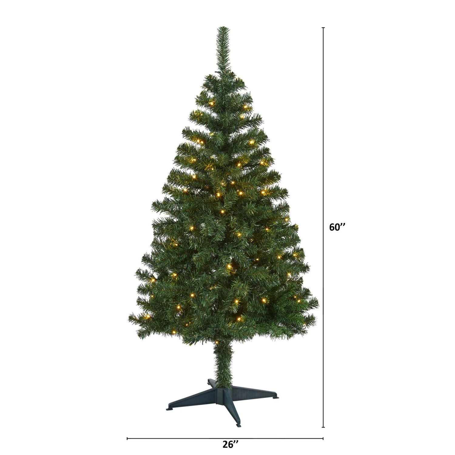 5' Northern Tip Pine Artificial Christmas Tree With 150 Clear LED Lights 2 5' Northern Tip Pine Artificial Christmas Tree With 150 Clear LED Lights - Image 2