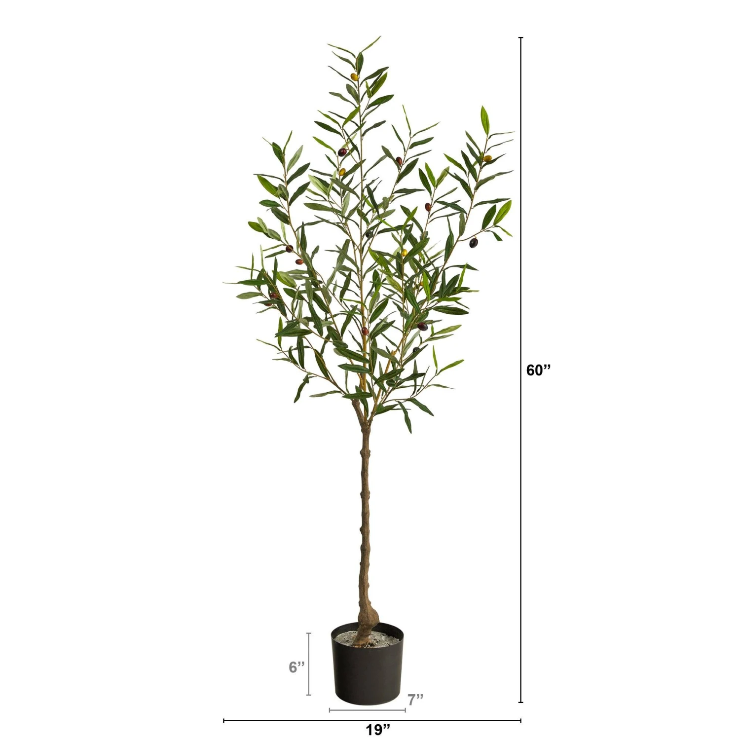 5’ Olive Artificial Tree 2 5’ Olive Artificial Tree - Image 2
