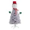 5’ Snowman Artificial Christmas Tree With 408 Bendable Branches