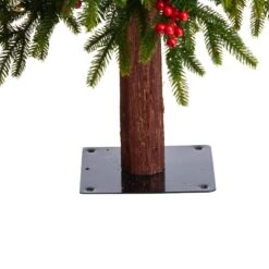 5’ Victoria Fir Artificial Christmas Tree 12 5’ Victoria Fir Artificial Christmas Tree -Artificial Trees Store artificial 5 victoria fir tree with 200 multi color multifunction led lights berries and 278 branches nearly natural 981879