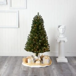 5’ Virginia Fir Artificial Christmas Tree With 200 Clear Lights And 379 Bendable Branches -Artificial Trees Store artificial 5 virginia fir artificial christmas tree with 200 clear lights and 379 bendable branches nearly natural 836378