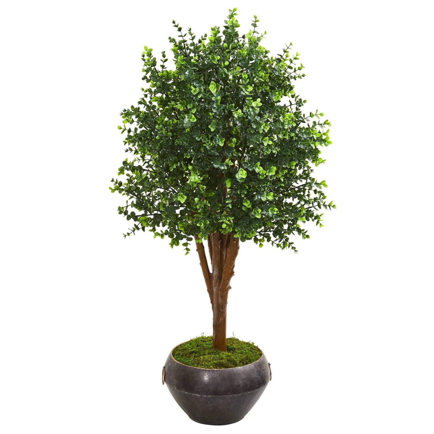 50” Eucalyptus Artificial Tree In Metal Bowl (Indoor/Outdoor) 1 50” Eucalyptus Artificial Tree In Metal Bowl (Indoor/Outdoor)