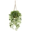 51” Wandering Jew Artificial Plant In Hanging Basket (Real Touch)