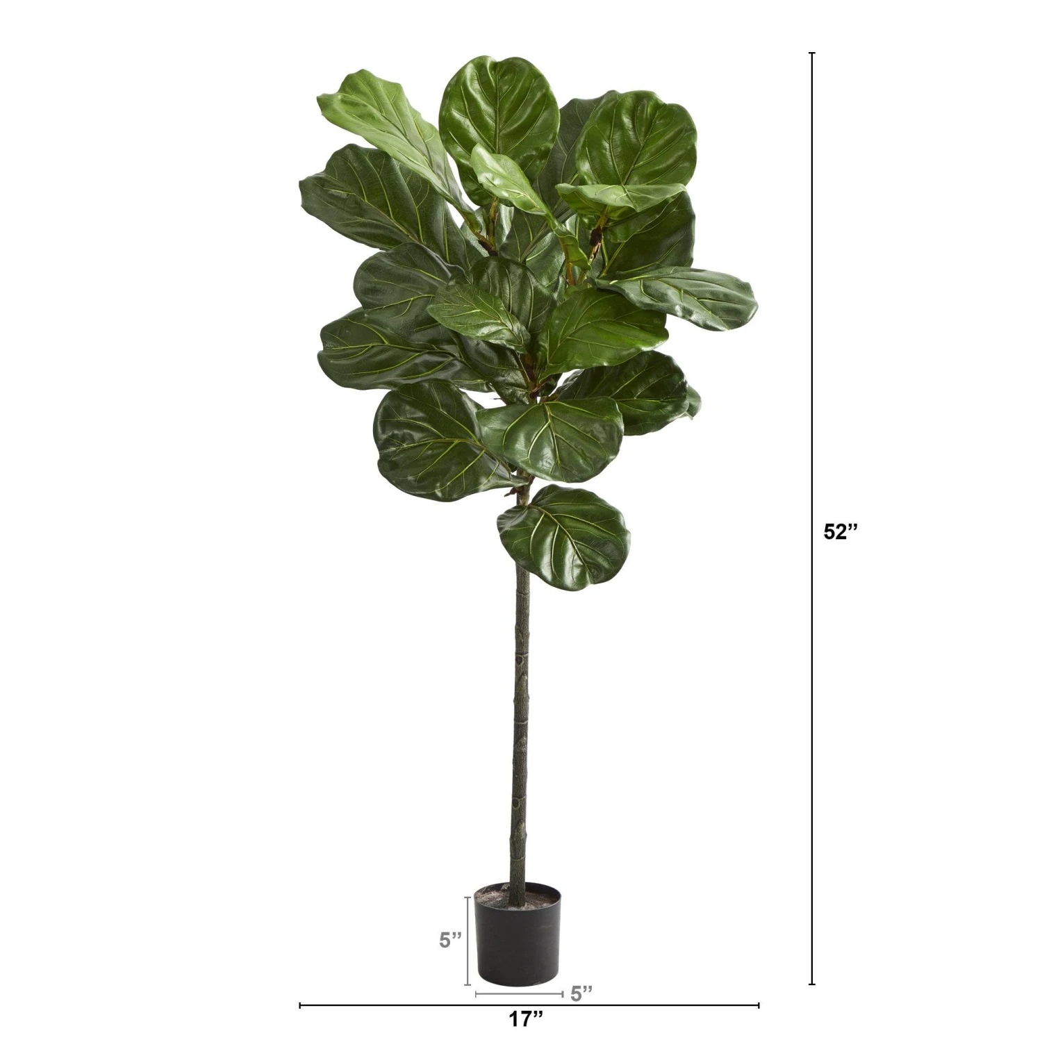 52” Fiddle Leaf Artificial Tree 2 52” Fiddle Leaf Artificial Tree - Image 2