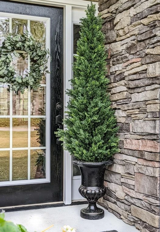 5.5’ Cypress Cone Topiary Artificial Tree UV Resistant (Indoor/Outdoor) 4 5.5’ Cypress Cone Topiary Artificial Tree UV Resistant (Indoor/Outdoor) - Image 4