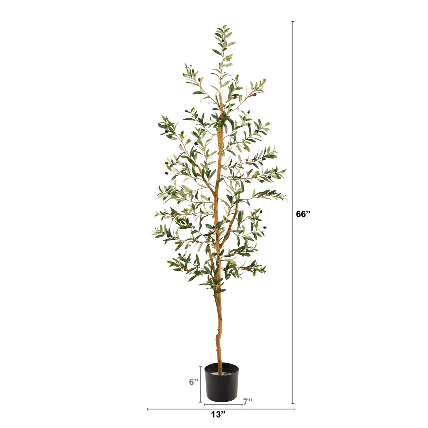 5.5’ Olive Artificial Tree 2 5.5’ Olive Artificial Tree - Image 2