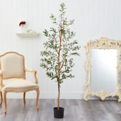 5.5’ Olive Artificial Tree 11 5.5’ Olive Artificial Tree -Artificial Trees Store artificial 55 olive artificial tree nearly natural 555110