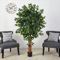 5.5’ Palace Ficus Artificial Tree -Artificial Trees Store artificial 55 palace ficus artificial tree nearly natural 285683
