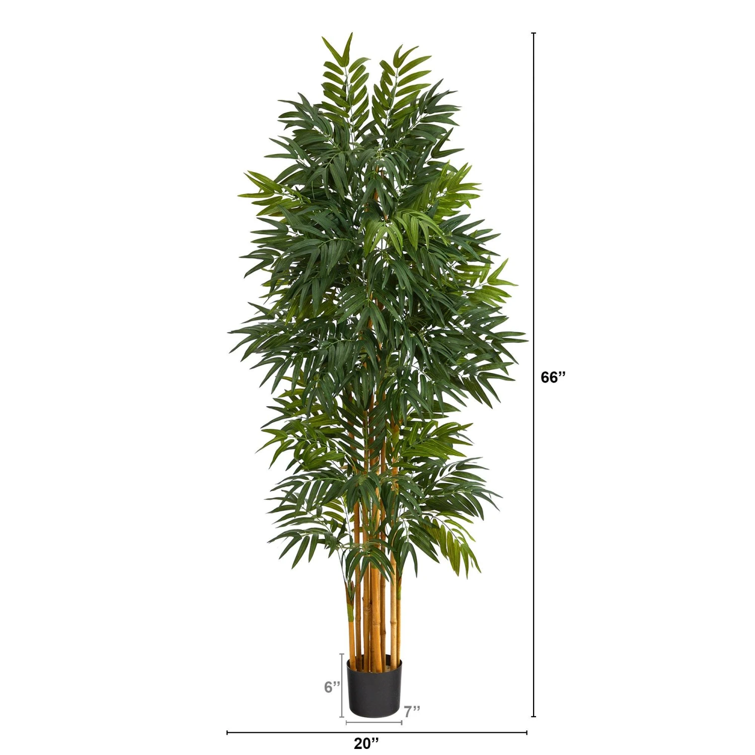 5.5’ Phoenix Artificial Palm Tree With Natural Trunk 2 5.5’ Phoenix Artificial Palm Tree With Natural Trunk - Image 2