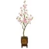 56” Cherry Blossom Artificial Tree In Decorative Planter