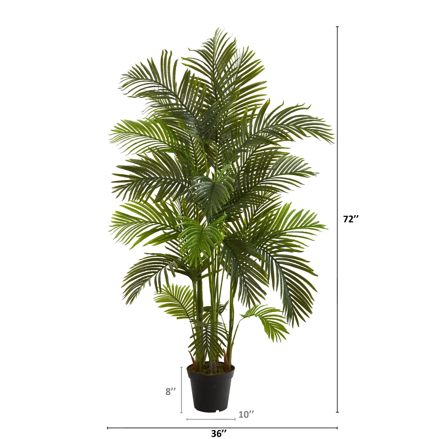6' Artificial Areca Palm Tree 2 6' Artificial Areca Palm Tree - Image 2