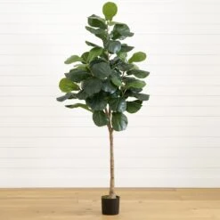 6’ Artificial Fiddle Leaf Tree 8 6’ Artificial Fiddle Leaf Tree -Artificial Trees Store artificial 6 artificial fiddle leaf tree tree nearly natural 787966