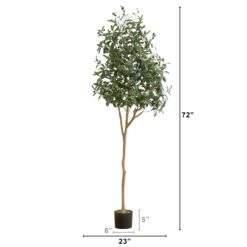 6’ Artificial Olive Tree 8 6’ Artificial Olive Tree -Artificial Trees Store artificial 6 artificial olive tree tree nearly natural 684233