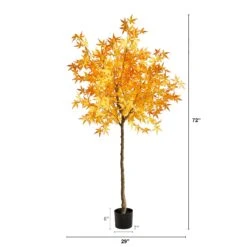 6' Autumn Maple Artificial Tree -Artificial Trees Store artificial 6 autumn maple artificial tree nearly natural 796197