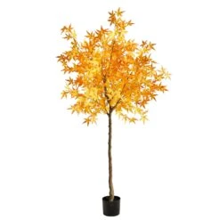 6' Autumn Maple Artificial Tree -Artificial Trees Store artificial 6 autumn maple artificial tree nearly natural yellow 320982