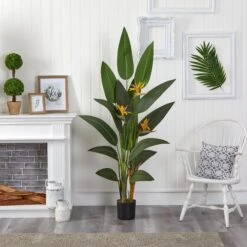 6’ Bird Of Paradise Artificial Plant 7 6’ Bird Of Paradise Artificial Plant -Artificial Trees Store artificial 6 bird of paradise artificial plant nearly natural 487976