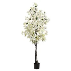 6’ Bougainvillea Artificial Tree -Artificial Trees Store artificial 6 bougainvillea artificial tree nearly natural white 953561