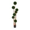 6’ Boxwood Ball Topiary Artificial Tree With Natural Trunk UV Resistant (Indoor/Outdoor)