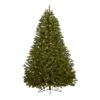 6' Cambridge Spruce Flat Back Artificial Christmas Tree With 350 Warm White (Multifunction) LED Lights And 642 Bendable Branches
