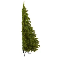 6' Cambridge Spruce Flat Back Artificial Christmas Tree With 350 Warm White (Multifunction) LED Lights And 642 Bendable Branches -Artificial Trees Store artificial 6 cambridge spruce flat back artificial christmas tree with 350 warm white multifunction led ligh nearly natural 806408