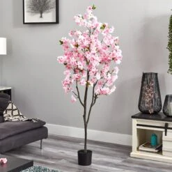 6’ Cherry Blossom Artificial Tree -Artificial Trees Store artificial 6 cherry blossom artificial tree nearly natural 466784