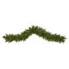 6' Christmas Pine Artificial Garland With 50 Warm White LED Lights And Berries