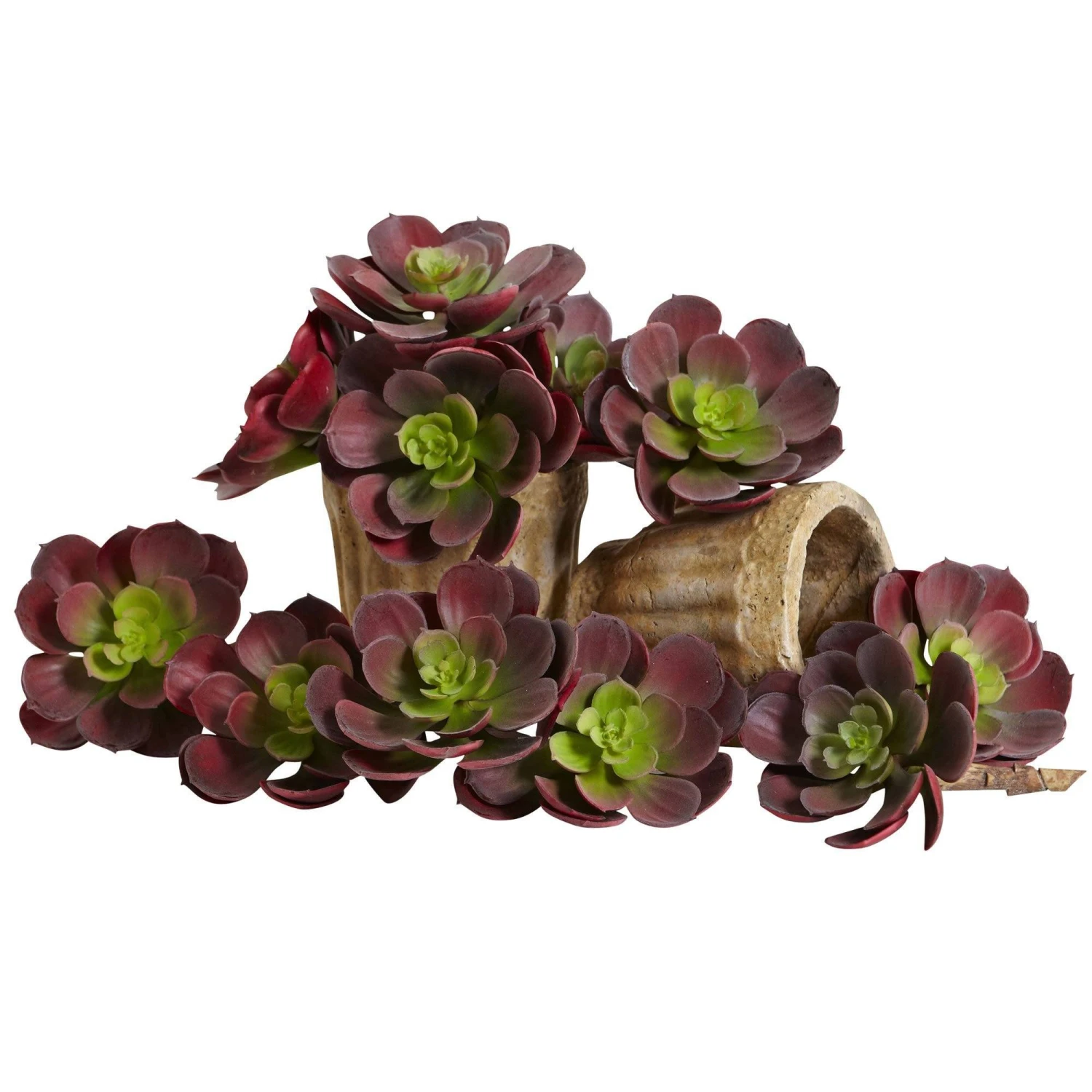 6” Artificial Echeveria Succulent (Set Of 12) 2 6” Artificial Echeveria Succulent (Set Of 12) - Image 2