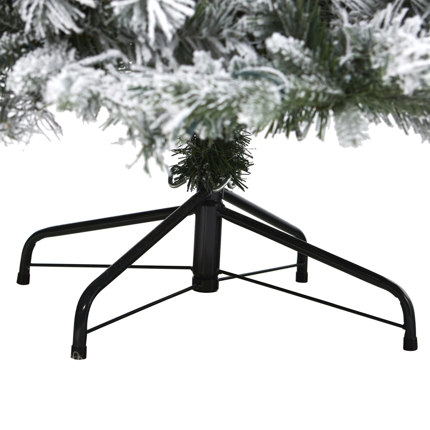 6' Flocked Vermont Mixed Pine Artificial Christmas Tree With 300 Clear LEDs Lights 6 6' Flocked Vermont Mixed Pine Artificial Christmas Tree With 300 Clear LEDs Lights - Image 6