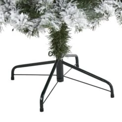 6' Flocked West Virginia Fir Artificial Christmas Tree With 250 Clear LED Lights -Artificial Trees Store artificial 6 flocked west virginia fir artificial christmas tree with 250 clear led lights nearly natural 103752