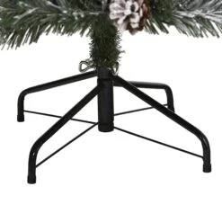 6' Flocked White River Mountain Pine Artificial Christmas Tree With Pinecones And 250 Clear LED Lights 9 6' Flocked White River Mountain Pine Artificial Christmas Tree With Pinecones And 250 Clear LED Lights -Artificial Trees Store artificial 6 flocked white river mountain pine artificial christmas tree with pinecones and 250 clear led ligh nearly natural 953031