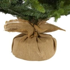 6’ Fraser Fir “Natural Look” Artificial Christmas Tree With 300 Clear LED Lights, A Burlap Base And 2113 Bendable Branches -Artificial Trees Store artificial 6 fraser fir natural look artificial christmas tree with 300 clear led lights a burlap base and nearly natural 817672