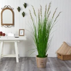 6’ Grass Artificial Plant In Farmhouse Planter 5 6’ Grass Artificial Plant In Farmhouse Planter -Artificial Trees Store artificial 6 grass artificial plant in farmhouse planter nearly natural 949514
